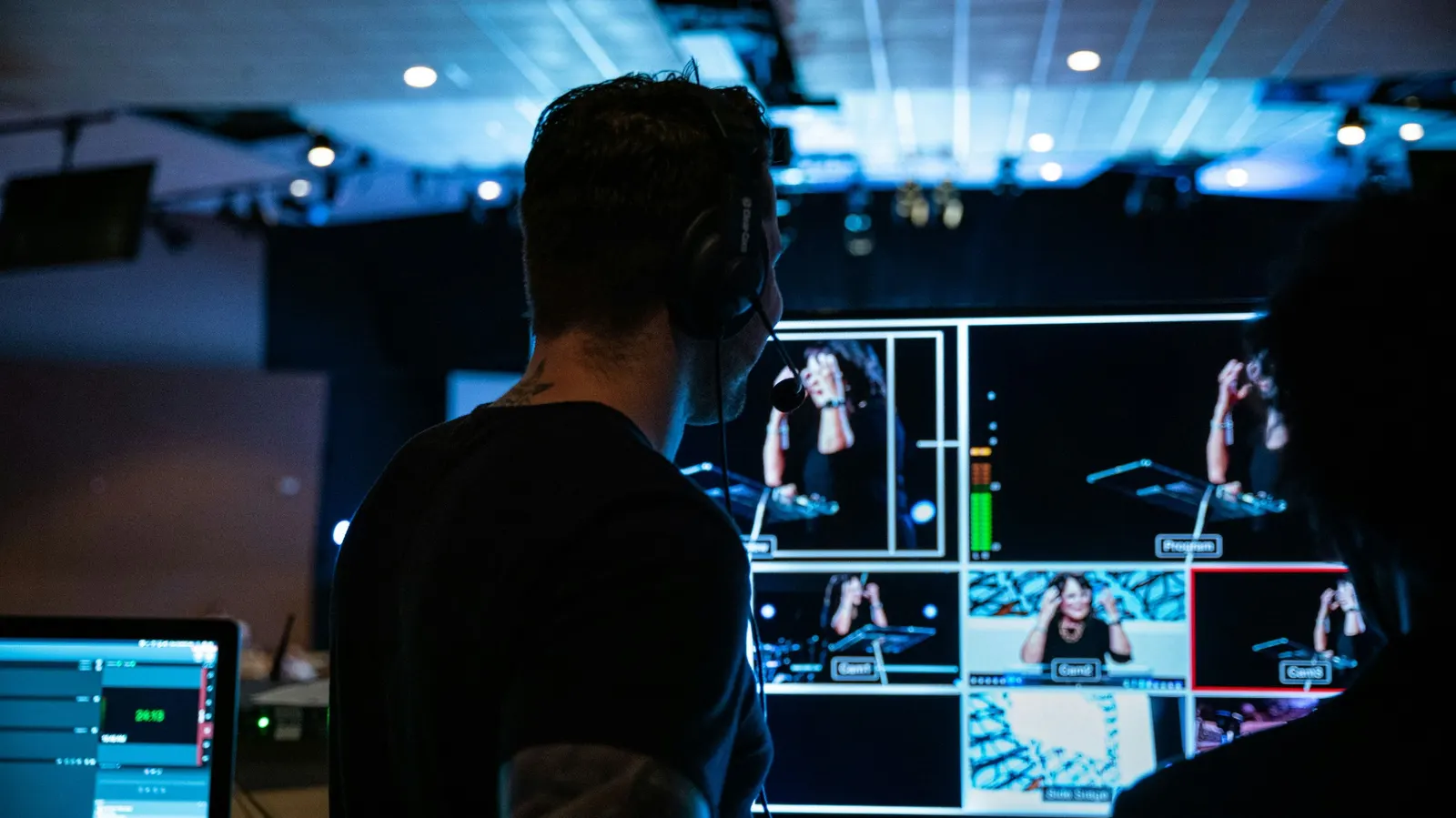 Church production and livestream control room